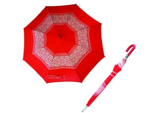 зонт красный, зонты под нанесение, зонты складные, зонты трость, купить зонт с деревянной ручкой в Алматы, купить недорогие подарки для клиентов, купить подарки, подарки для личного пользования