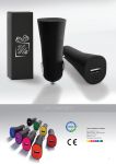 PC40-BL USB CAR CHARGER RUBBY