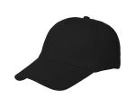 Артикул 111, Бейсболка 5 панельная белая 260 гр черная