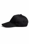 Артикул 105, Бейсболка черная 6 клиньев на липучке