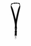 Артикул 111 Ланьярд с замком безопасного разрыва, под нанесение, черный