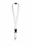 Артикул 112 Ланьярд с замком безопасного разрыва, под нанесение, белый