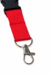 Артикул 114 Ланьярд с замком безопасного разрыва, под нанесение, красный