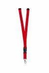 Артикул 114 Ланьярд с замком безопасного разрыва, под нанесение, красный