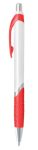 Артикул 1032 Ручка  пластиковая, белая с красными вставками  