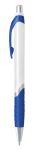 Артикул 1032 Ручка  пластиковая, белая с синими вставками  