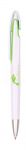 Артикул PSO-083, ручка пластиковая, белая с зеленым