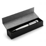 Артикул V1198,32 Ручка металлическая, серебристая, в футляре 