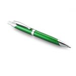 Артикул V1247-10, Ручка  пластиковая, зеленая с металлическими вставками